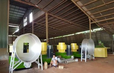 चीन straw bales pellet line, complete pellet production line project with 1T/H~5T/H capacity आपूर्तिकर्ता